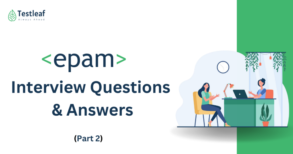 Epam Interview Questions